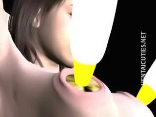 Flirty 3d hentai maly gets susu vibrated