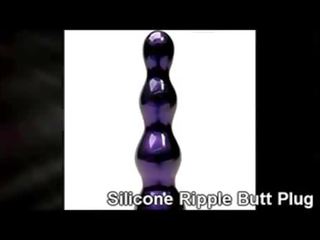 Coed silicone ripple bokongé plug