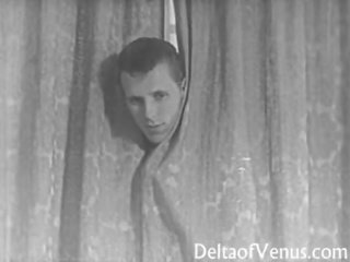 Cổ điển người lớn quay phim 1950s voyeur quái