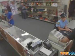 Fucking desirable Police Officer In My Pawnshop