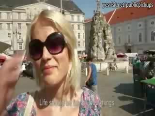 Gražu mėgėjiškas blondinė čekiškas sweetheart pounded į as rinka
