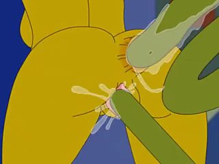 Simpsons erişkin video marge simpson ve tentacles