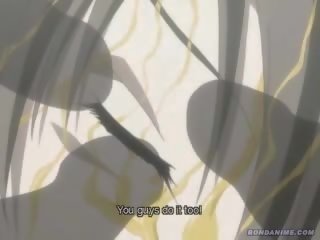 Hentai anime meilužis molested ir sumuštas su gaidžiai