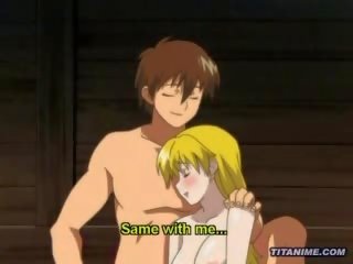 Magicl hentai anime frants spanks a blondīne jaunkundze dziļi