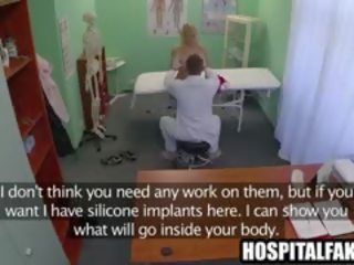 Foxy Blonde Patient Getting Felt Up By Her professor