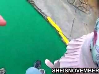 4k hd hardcore dunkelhäutig schritt jung weiblich ficken schritt papa und freund gleich tag bei mini golf kurs pornostar sheisnovember