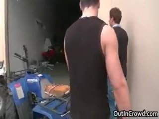 Schoolboy Gets Weenie Sucked In Garage 2 By Outincrowd