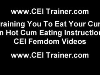 Dump your loaded condom right in your mouth CEI