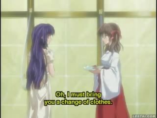Ahvatlev hentai anime noor naissoost spanked sisse a vann