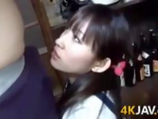 Japanese girlfriend Blowing manhood