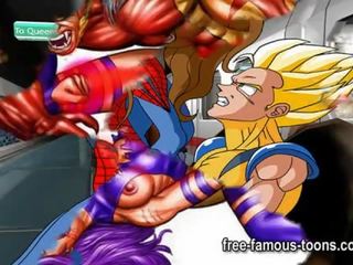 TV toon heroes anal x rated video