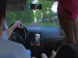Car sex clip of russian couple