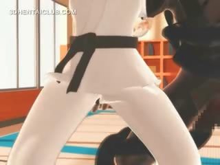 Karate anime hentai skaistule sūkā monsters liels dzimumloceklis