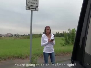 Grand fabulous pokemon mednieks krūtainas skaistule convinced līdz jāšanās svešinieks uz driving van