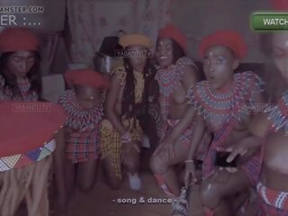 Topless African Girls prepare for Ritual Dance: HD X rated movie cb