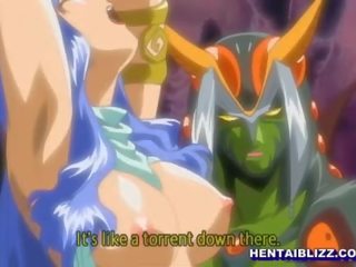 Hentai young lady gets fantastic riding by butterfly monster anime